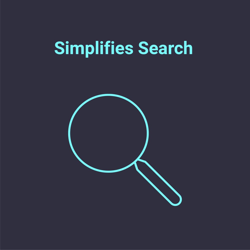 simplifies search 